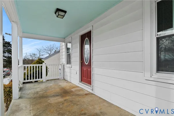 a view of front door