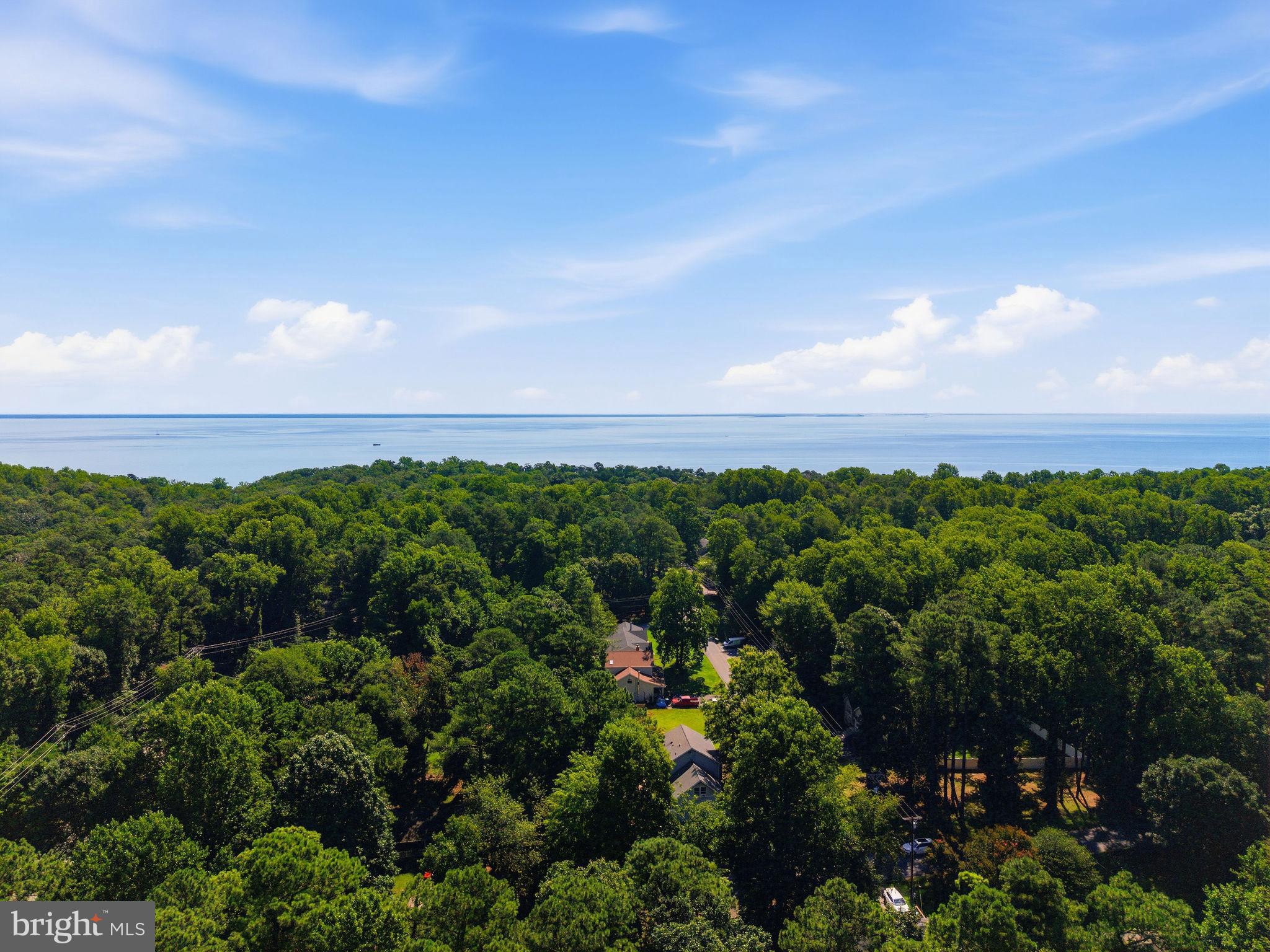 Aerial view of proximity to Chesapeake Bay