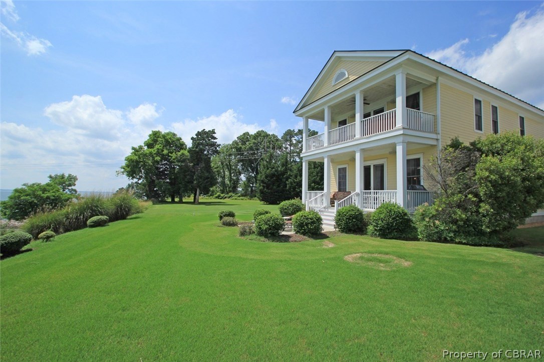 35 West High Bank Road White Stone, VA 22578 - Photo 1 of 37 Fabulous, WIDE waterfront views over the Rappahannock River! Low Maintenance living with yard maintenance, beach, day dock, pool & pool house plus more all there for you to enjoy!