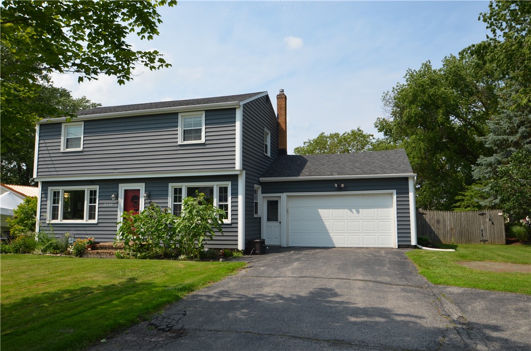 3540 Latta Road Greece, NY 14612 - Photo 1 of 1 Front elevation vinyl sided colonial with updated