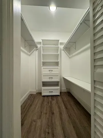 a view of walk in closet