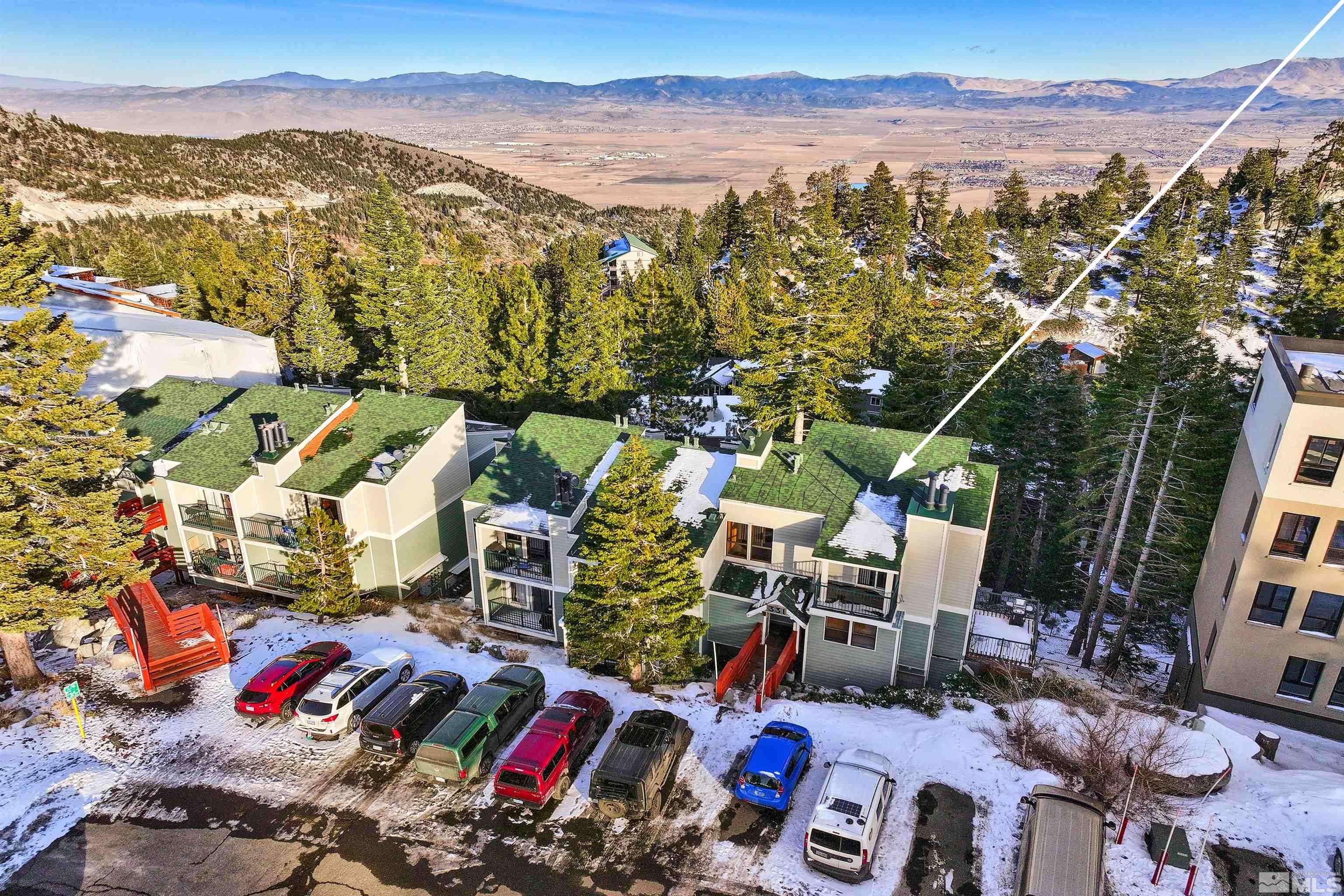 331 Tramway Drive, Unit 20 Stateline, NV 89449 - Photo 26 of 35 an aerial view of residential houses with outdoor space