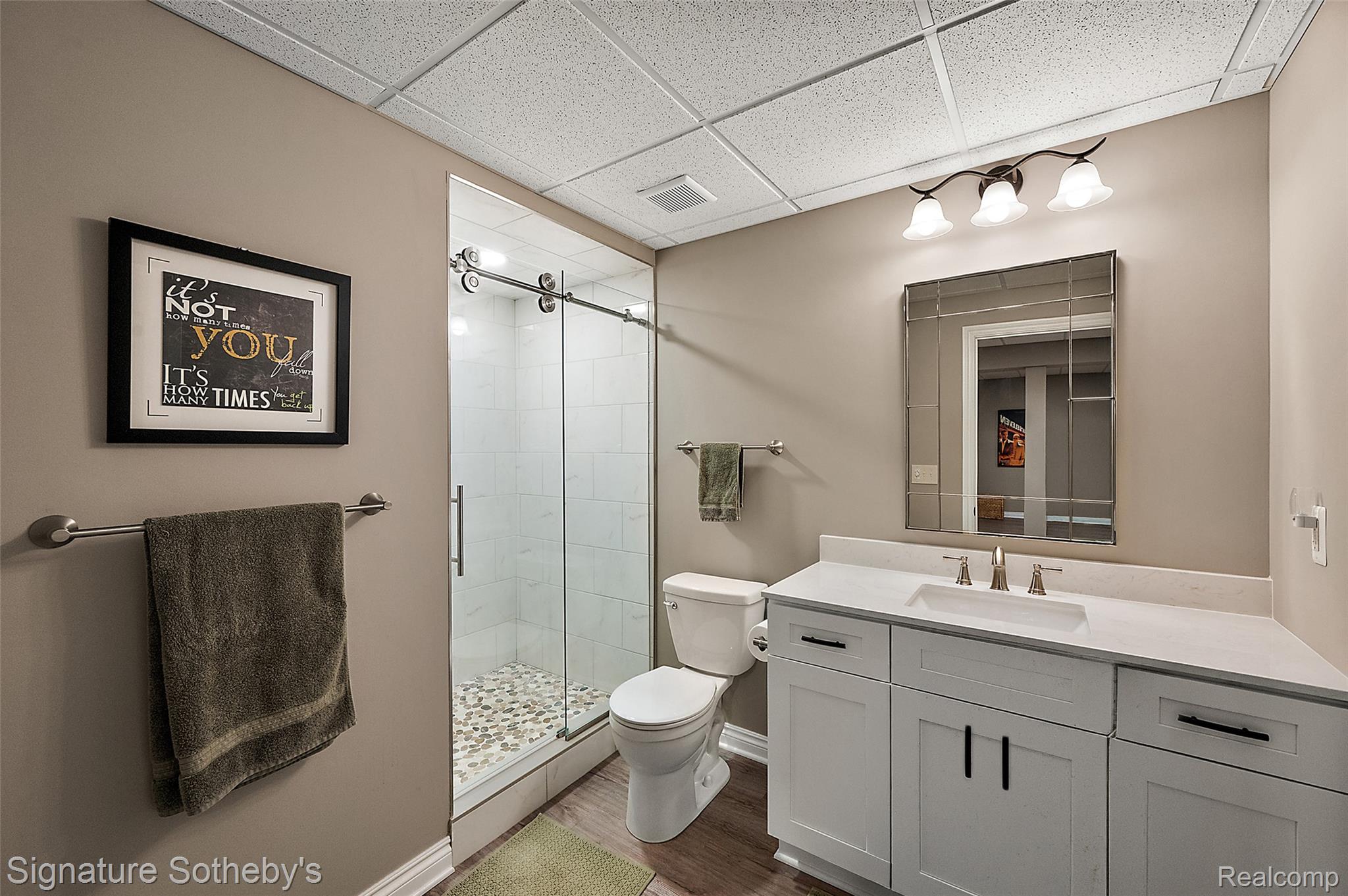 1075 Hampshire Court Rochester, MI 48307 - Photo 25 of 29 Full Bathroom with third walk in shower in basement