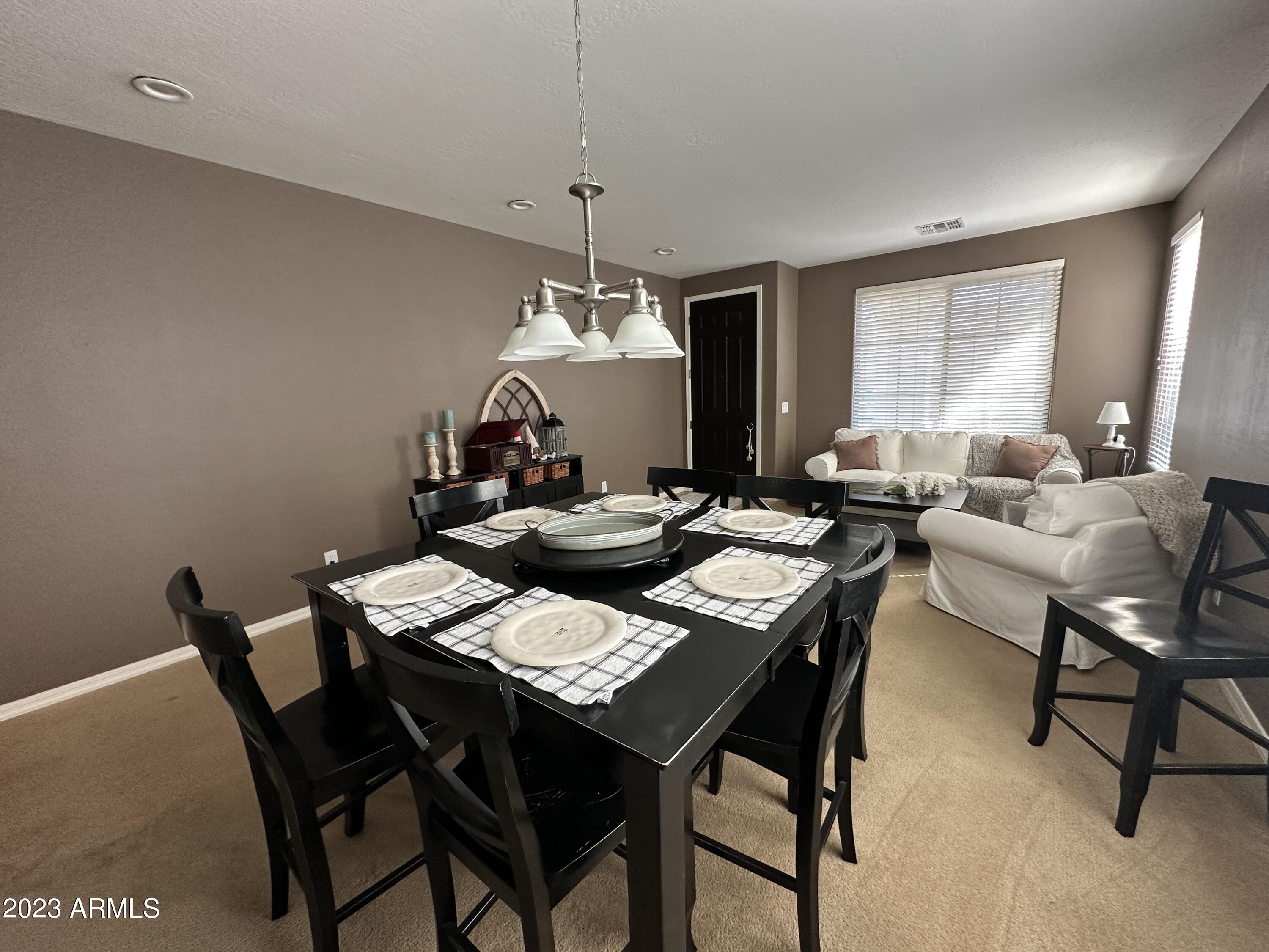 Dining room to living