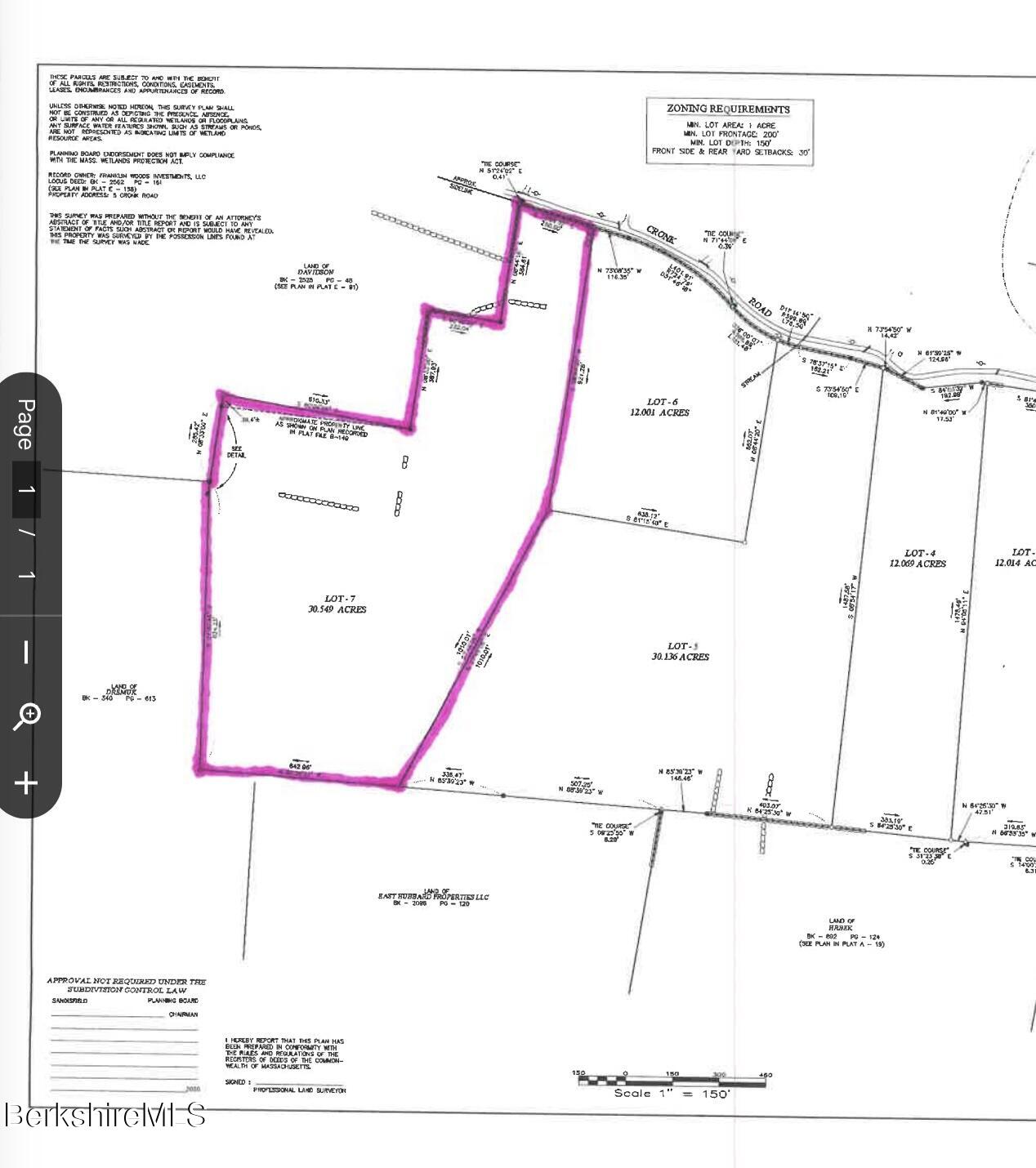 0 Cronk Road Sandisfield, MA 01255 - Photo 6 of 7 Survey