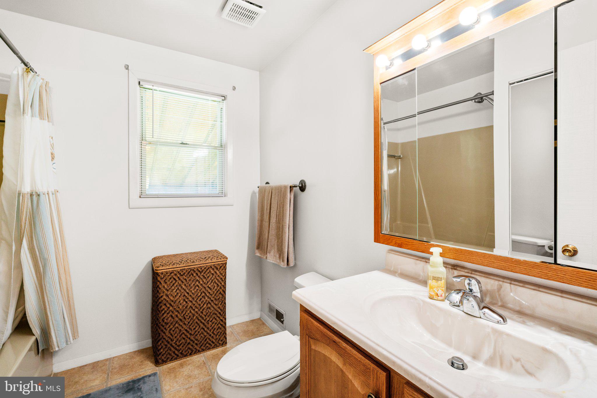 1814 Tyler Road Dundalk, MD 21222 - Photo 14 of 30 a bathroom with a sink vanity mirror and toilet
