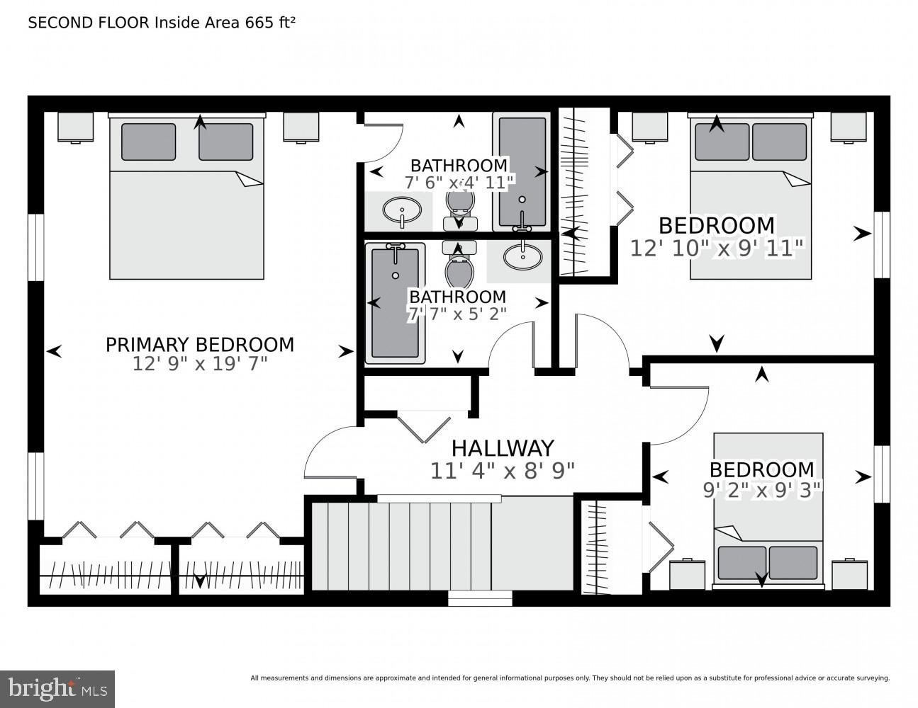 7265 Kousa Lane Springfield, VA 22152 - Photo 49 of 50 Upper Level Floorplan