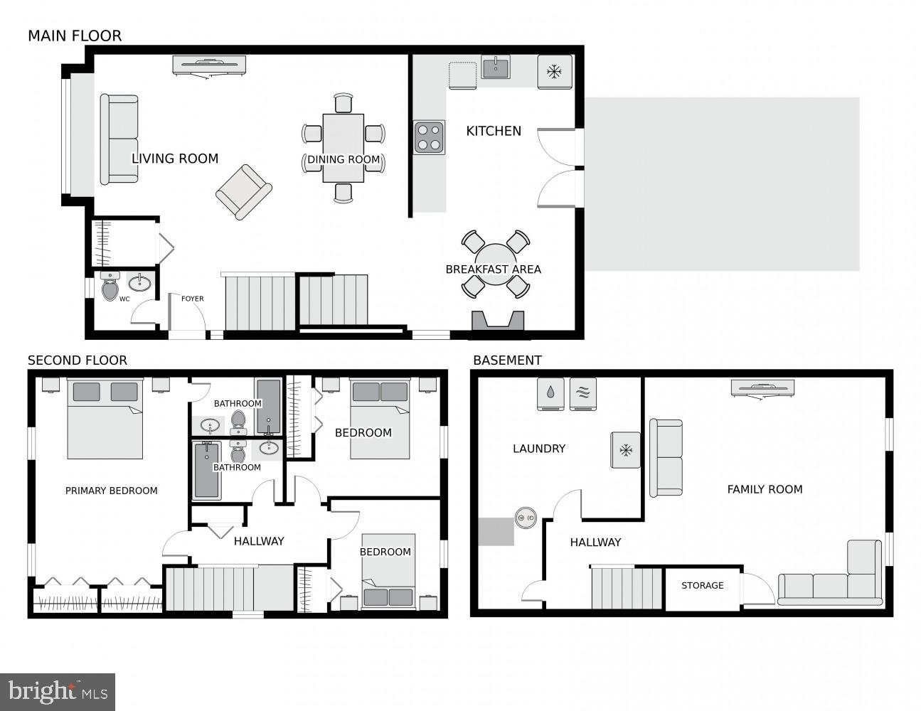 7265 Kousa Lane Springfield, VA 22152 - Photo 50 of 50 All levels Floorplan