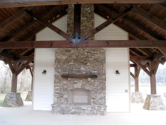 a view of a balcony with wooden floor