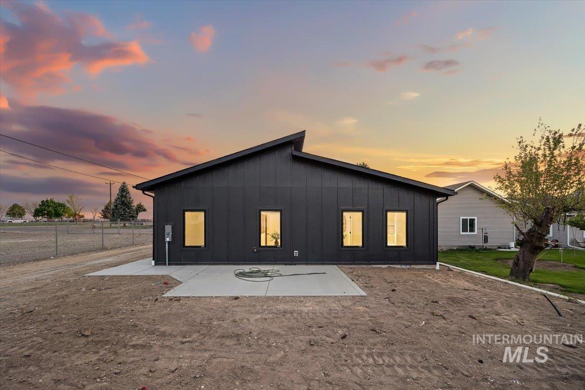 107 3rd Street West Declo, ID 83323 - Photo 29 of 29 Modern black exterior with an asymmetrical roofline