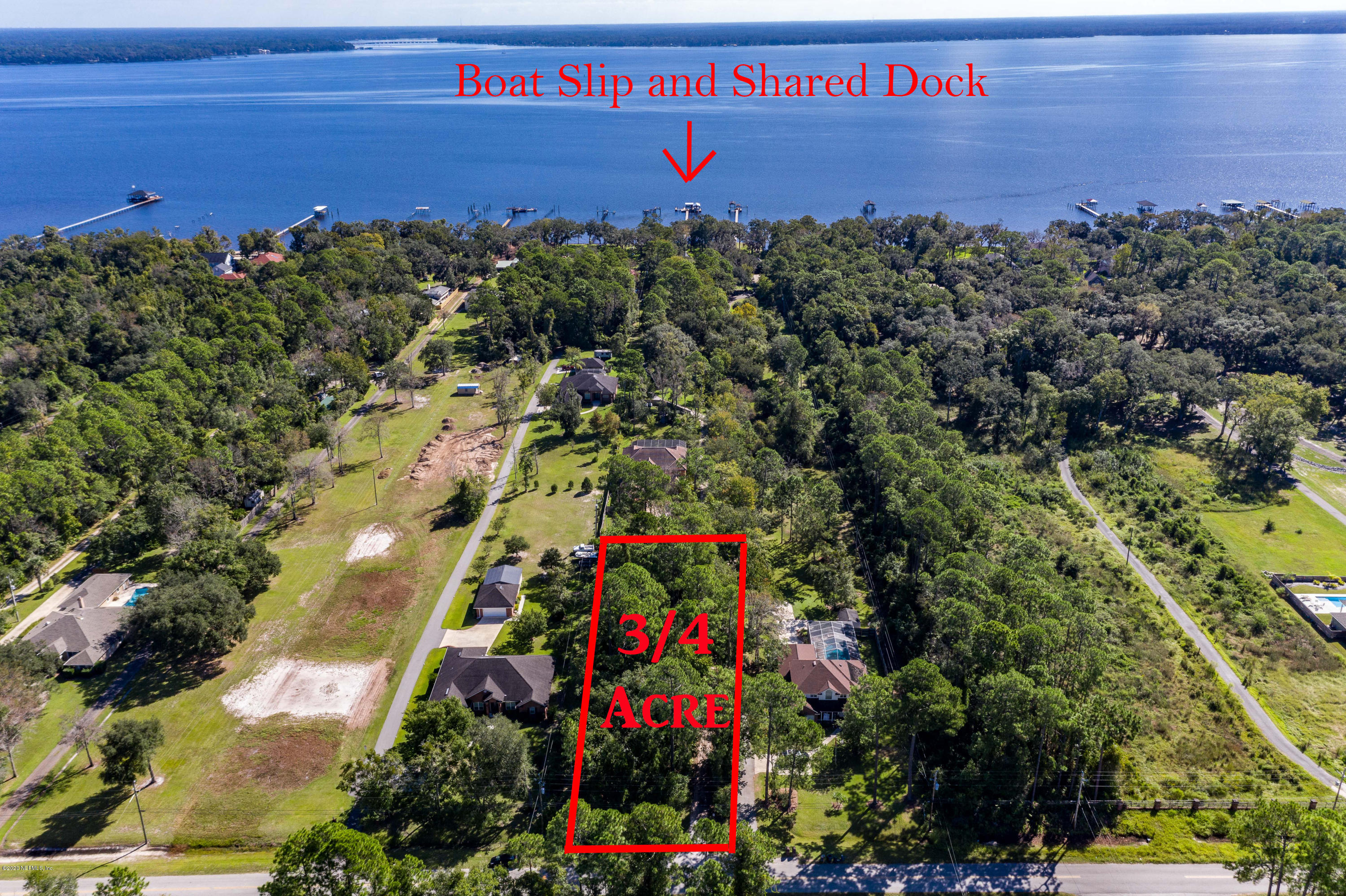 Lot Outline With Dock
