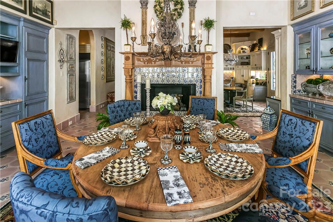 8371 Providence Road Charlotte, NC 28277 - Photo 24 of 48 a living room with furniture and a fireplace
