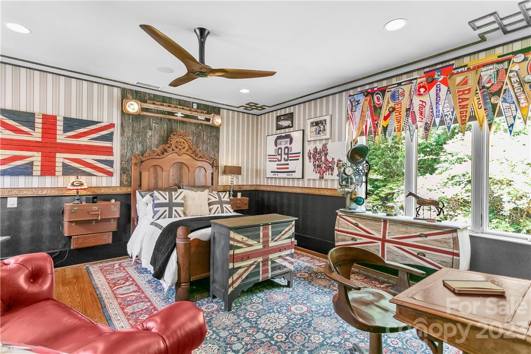 8371 Providence Road Charlotte, NC 28277 - Photo 45 of 48 a bedroom with furniture and a large window