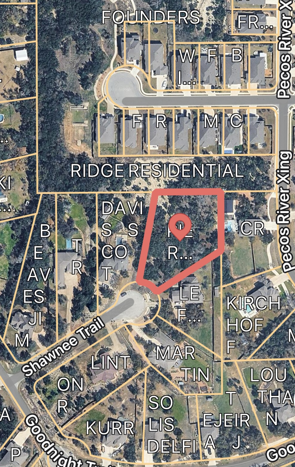 179 Shawnee Trail Dripping Springs, TX 78620 - Photo 13 of 17 an aerial view of an buildings and street