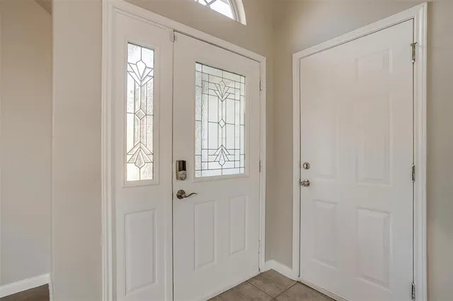 a view of an front door