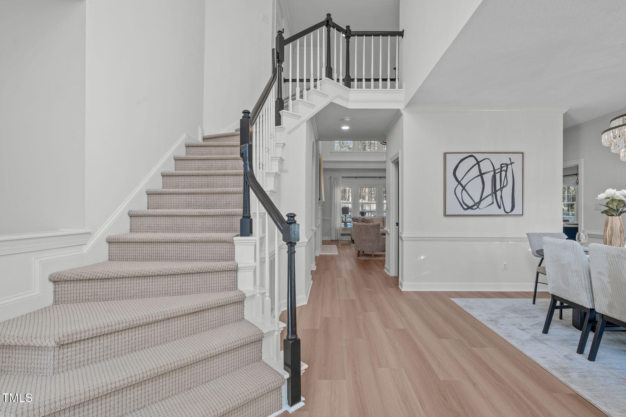 315 Barthel Drive Cary, NC 27513 - Photo 2 of 45 a view of entryway and hall with wooden floor