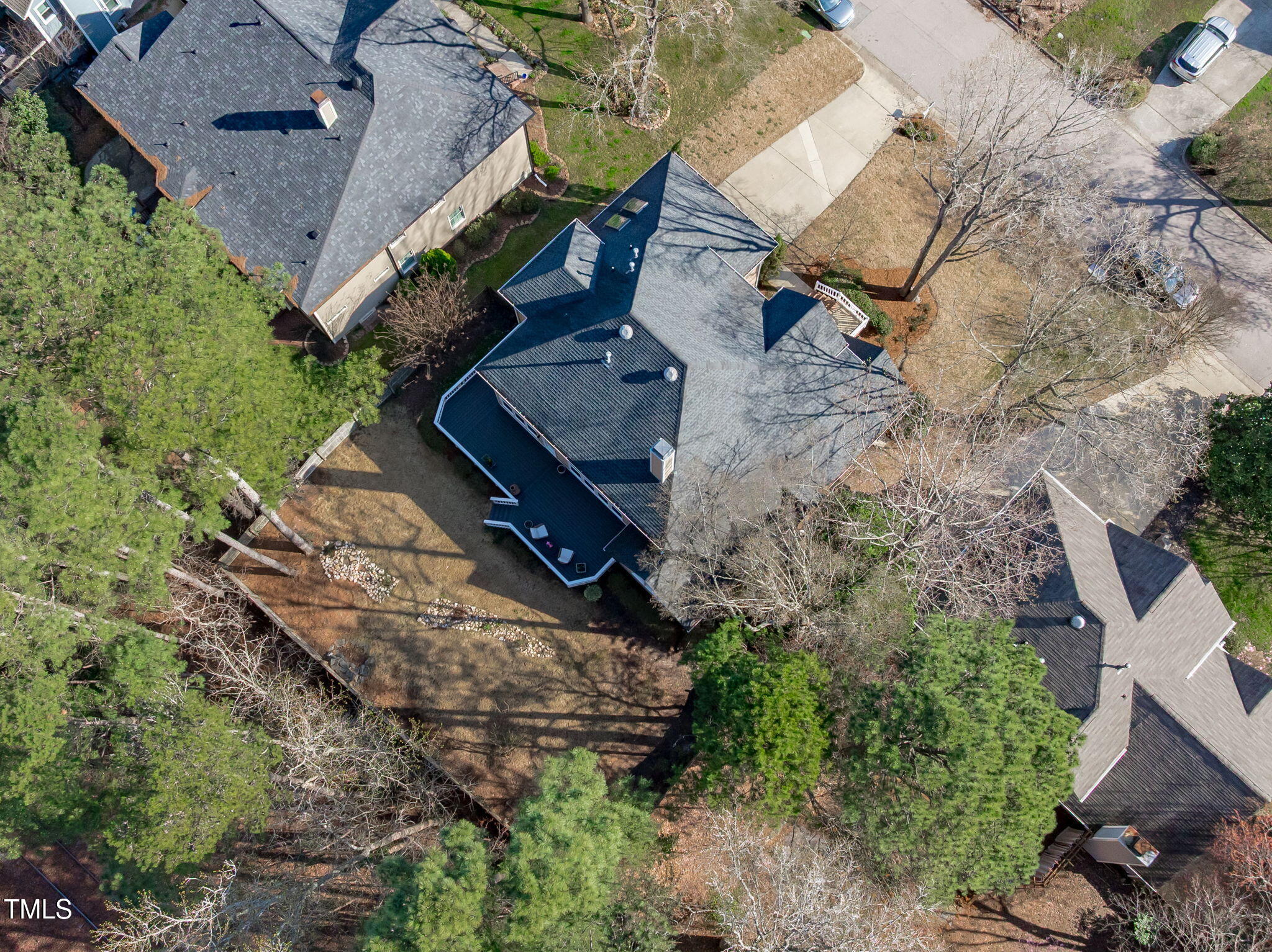 315 Barthel Drive Cary, NC 27513 - Photo 41 of 45 an aerial view of a house with a yard