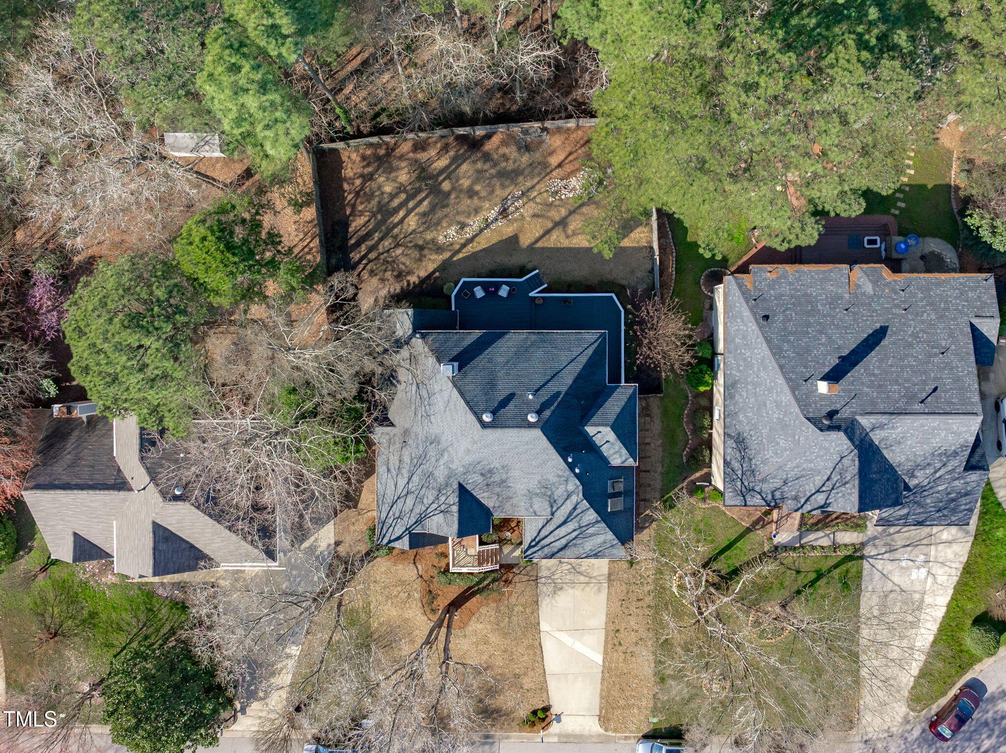315 Barthel Drive Cary, NC 27513 - Photo 44 of 45 an aerial view of a house with outdoor space