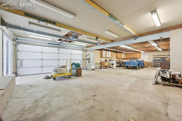 a view of a brick building next to a yard