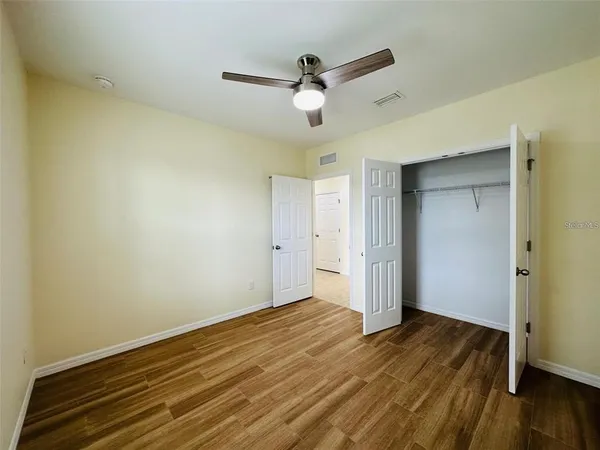 wooden floor in an empty room