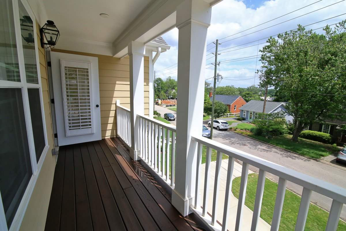 315 Georgetown Road Raleigh, NC 27608 - Photo 17 of 24 Enjoy your morning coffee right off the master bedroom on your own private balcony. Balcony