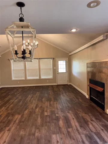 a view of a livingroom with a fireplace