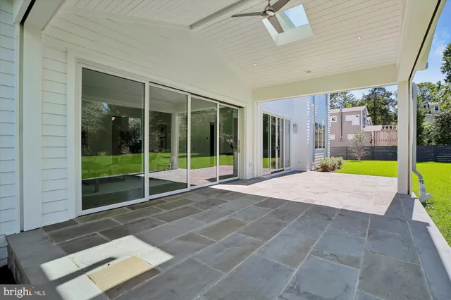 a view of outdoor space with seating