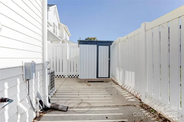a view of a utility room with a window