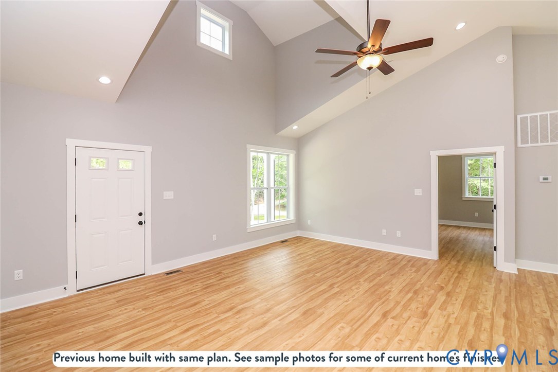 2664 West Creek Road Crewe, VA 23930 - Photo 18 of 25 Entryway with high vaulted ceiling, recessed light