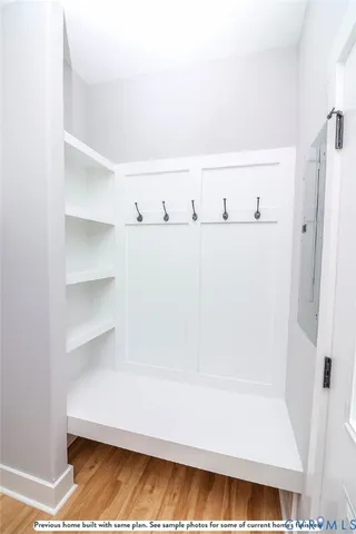 a view of a closet area