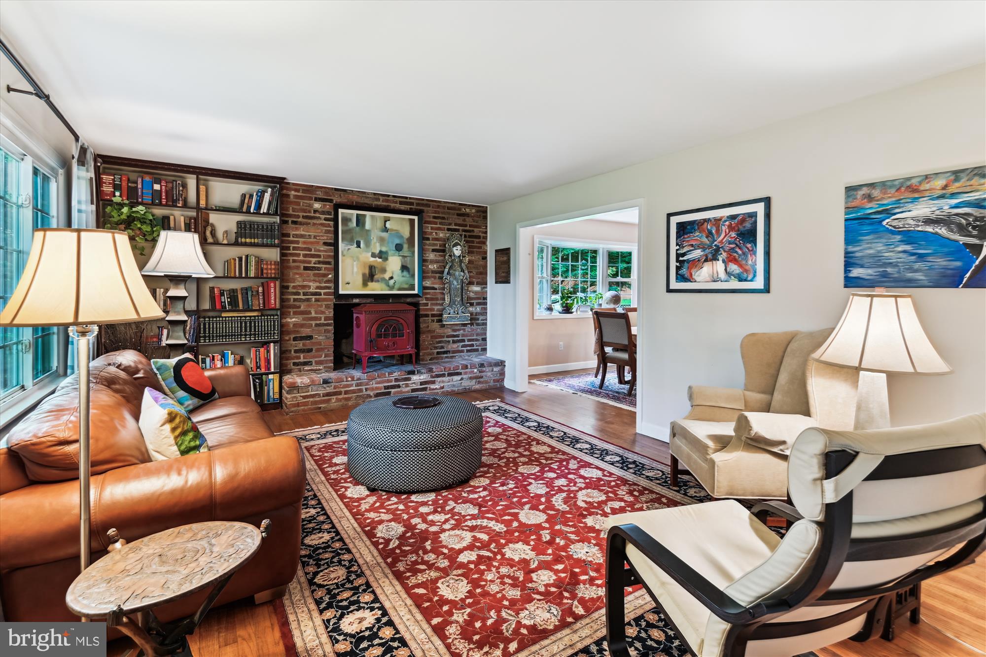 2104 Harbor Drive Annapolis, MD 21409 - Photo 6 of 86 a living room with furniture a flat screen tv and a fireplace