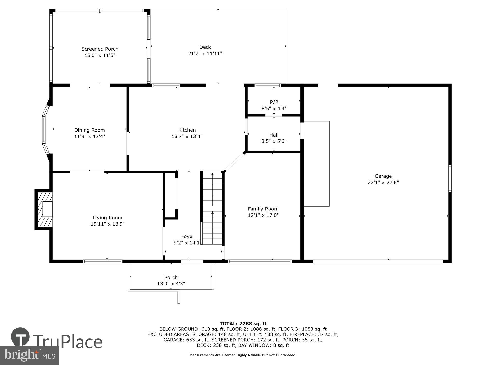 2104 Harbor Drive Annapolis, MD 21409 - Photo 68 of 86 Main Level (Labels & Measurements)