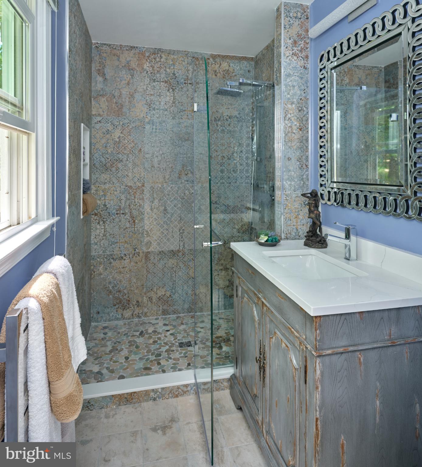 7000 Ely Road New Hope, PA 18938 - Photo 25 of 44 a bathroom with a sink and a mirror