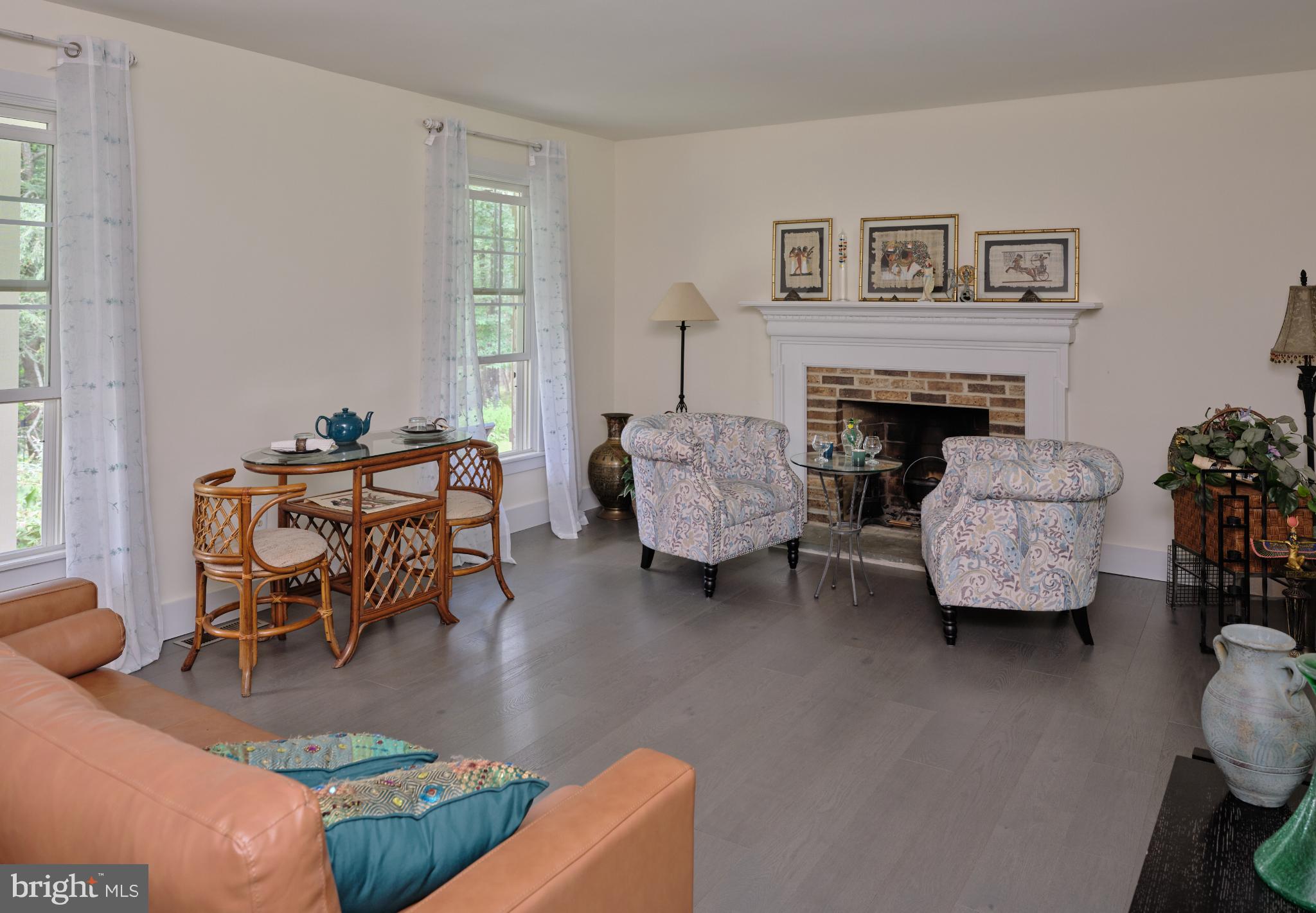 7000 Ely Road New Hope, PA 18938 - Photo 5 of 44 a living room with furniture and a fireplace