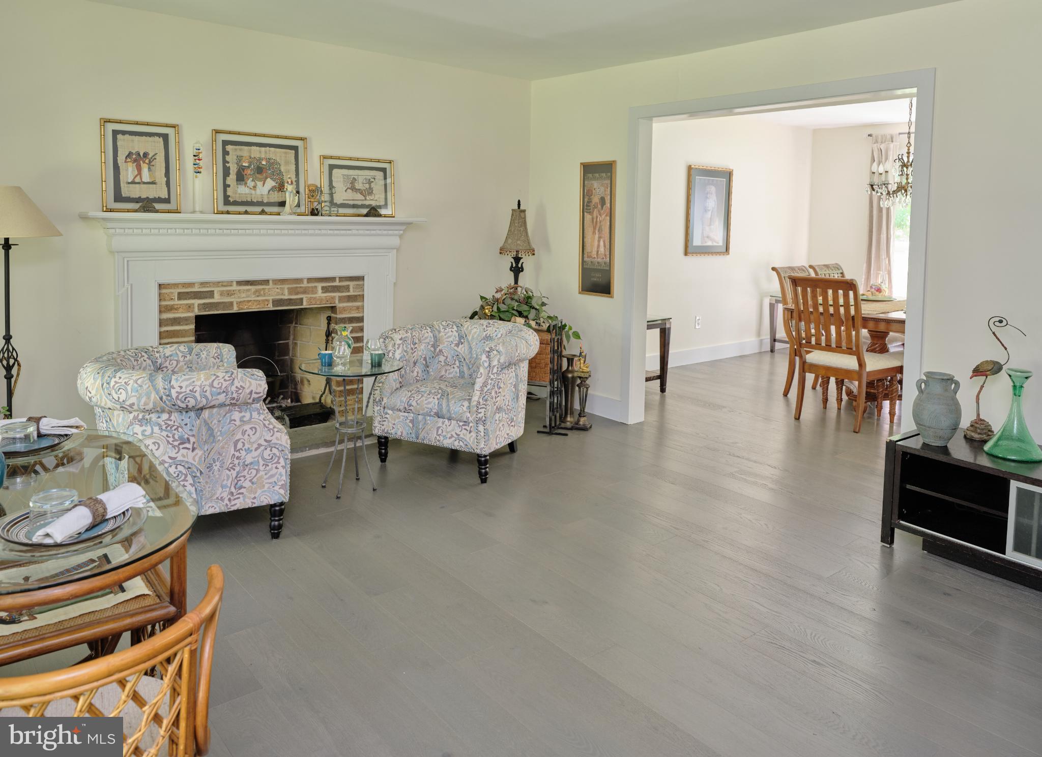 7000 Ely Road New Hope, PA 18938 - Photo 7 of 44 a living room with furniture and a fireplace