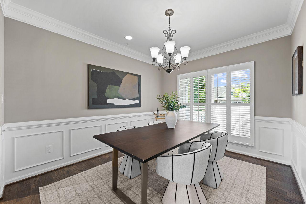 3026 Sunny Ridge Drive Odenton, MD 21113 - Photo 5 of 49 Elegant dining space with wainscoting.