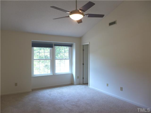 534 Bluestone Road Durham, NC 27713 - Photo 10 of 25 Large Master Bedroom with Vaulted Ceilings, New Carpet and Ceiling Fan with Remote! Master Bedroom