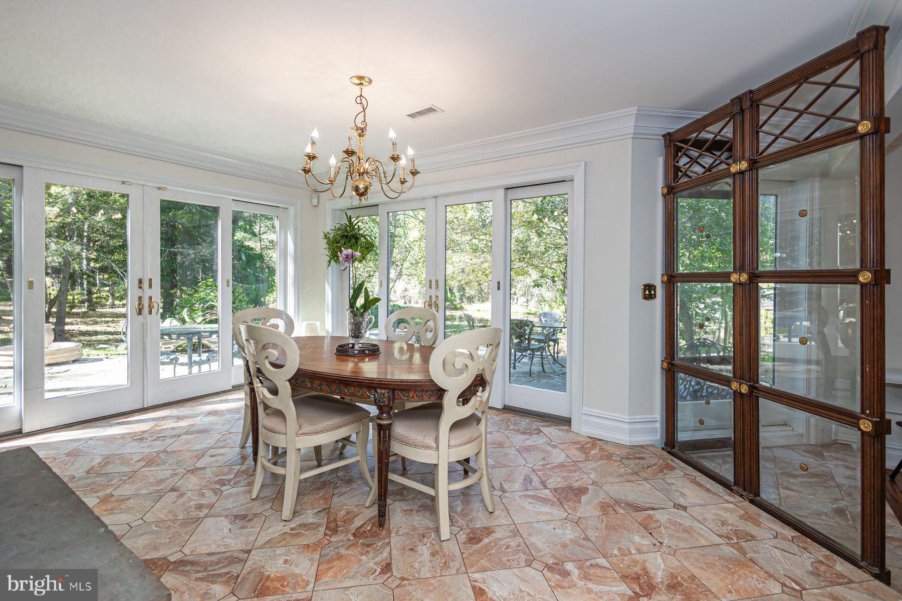 132 East Dark Hollow Road, Unit MAIN Pipersville, PA 18947 - Photo 7 of 29 a view of a dining room with furniture window and outside view