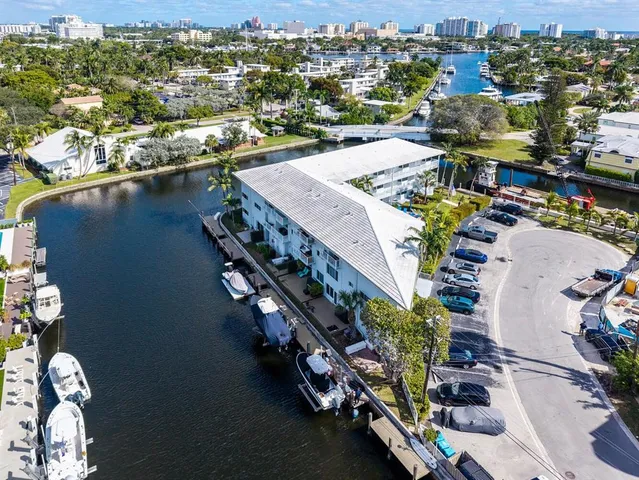 an aerial view of a city