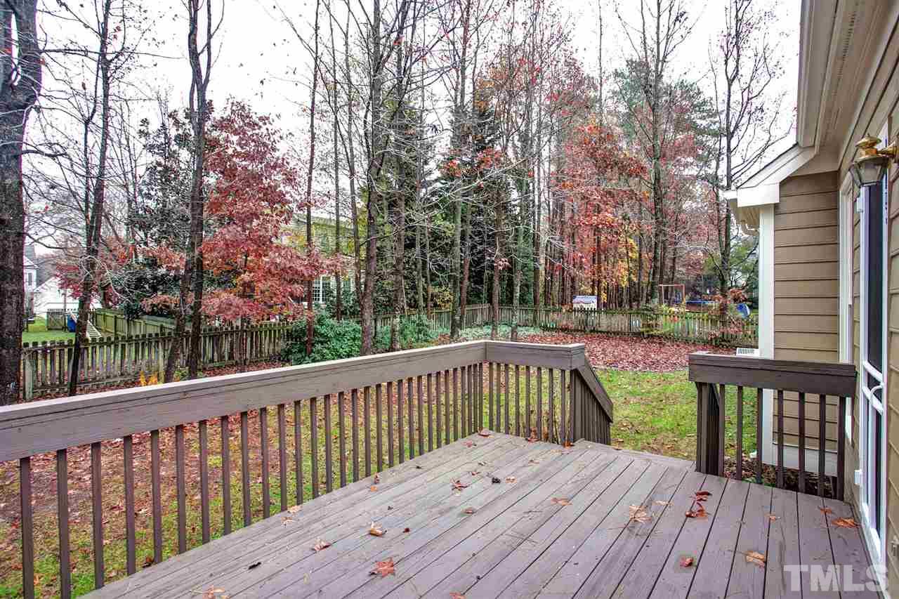 5216 Covington Bend Drive Raleigh, NC 27613 - Photo 13 of 15 The large deck will provide you with countless hours of outdoor fun. It's ideal for entertaining, or just relaxing and enjoying the good life offered by this home.