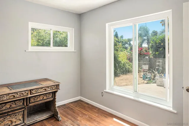 a view of an empty room