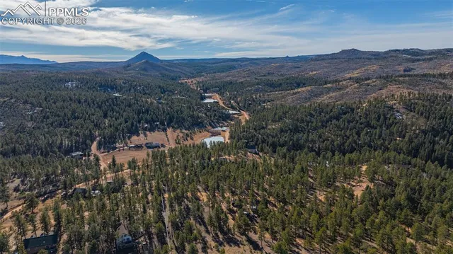 a view of city and mountain