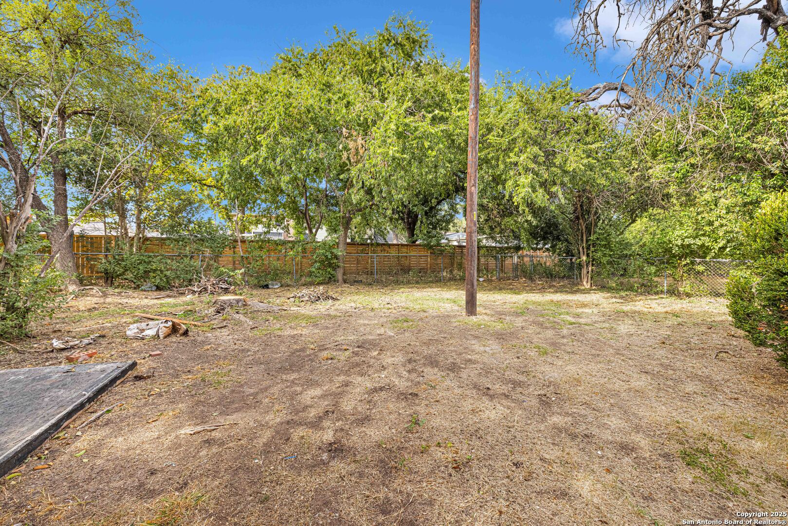6012 Evers Road Leon Valley, TX 78238 - Photo 16 of 17 a backyard of a house with lots of green space