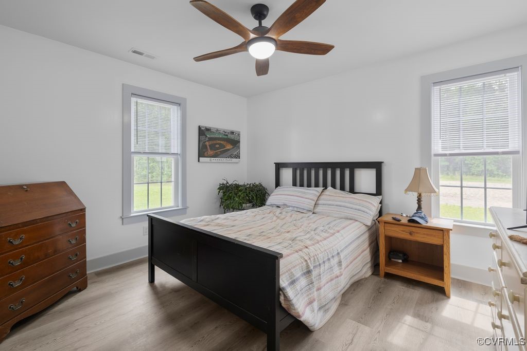 9530 Dabneys Mill Road Manquin, VA 23106 - Photo 19 of 40 Bedroom featuring light wood-style floors and ceil