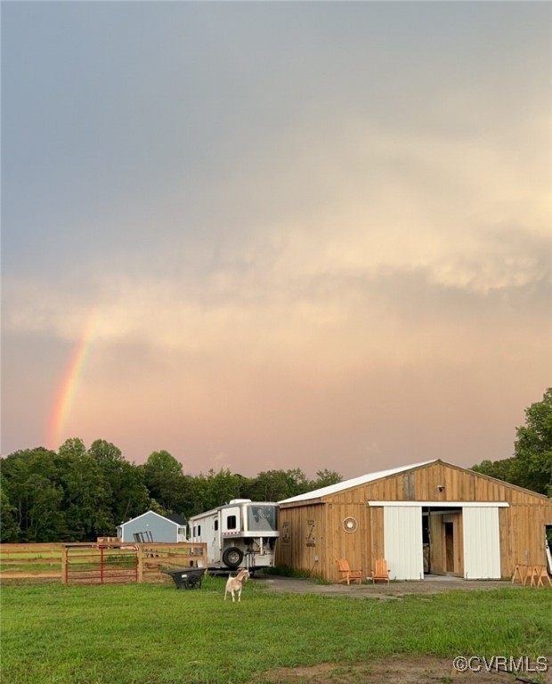 9530 Dabneys Mill Road Manquin, VA 23106 - Photo 40 of 40 View of yard featuring an outbuilding