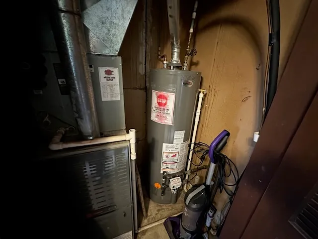 a view of water heater room
