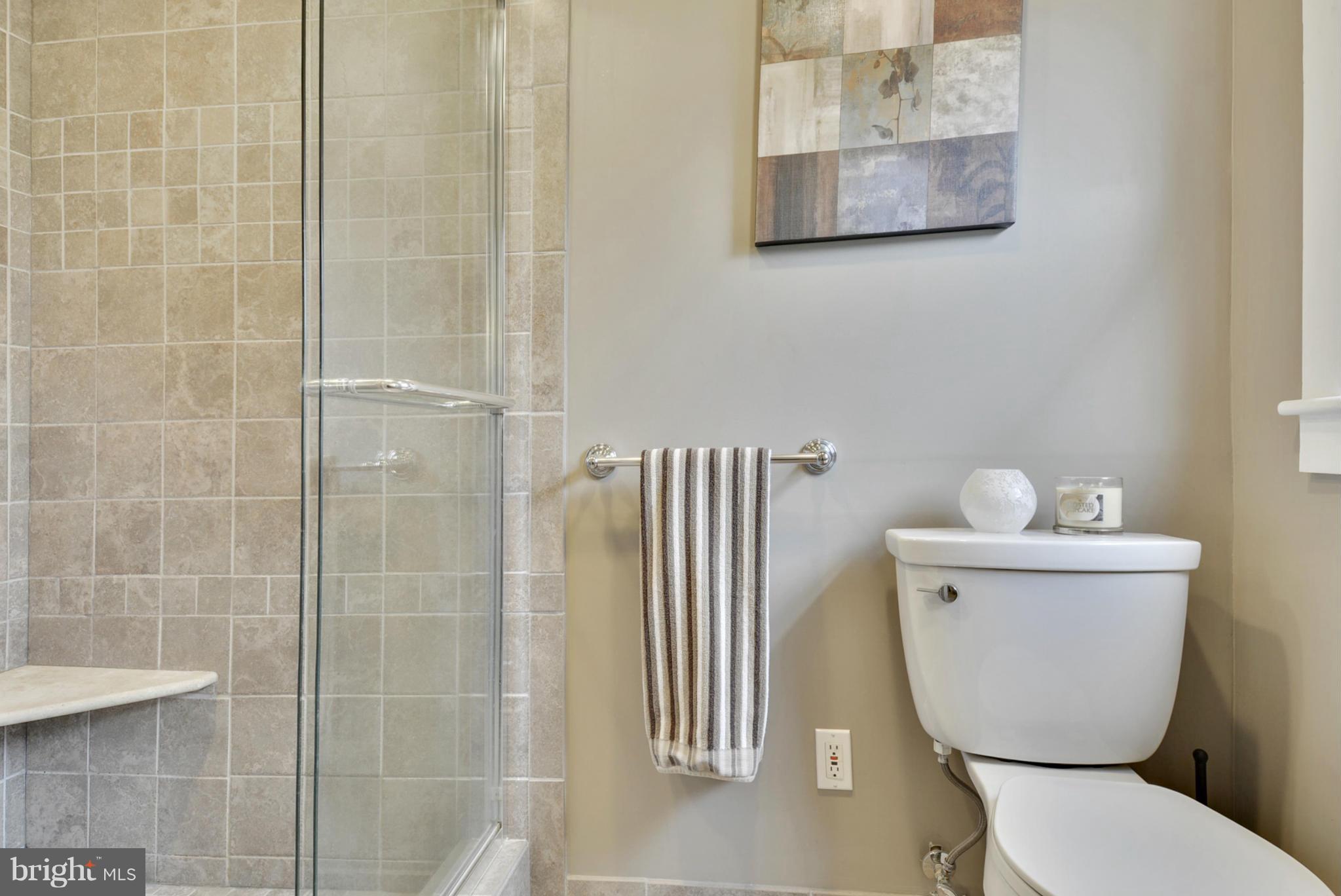 23501 Peach Tree Road Clarksburg, MD 20871 - Photo 23 of 30 Remodeled ceramic tile full bath w/ walk-in shower