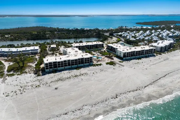 a view of a terrace with a lake