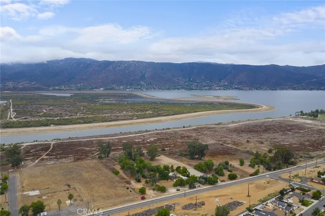 a view of a lake and a mountain view