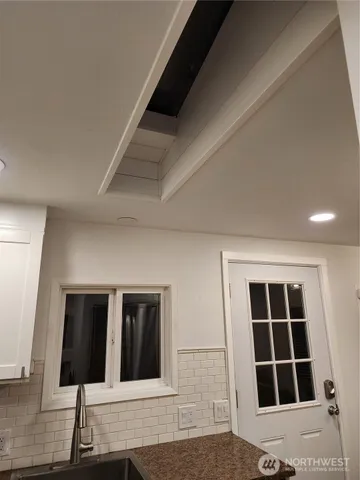 a view of front door